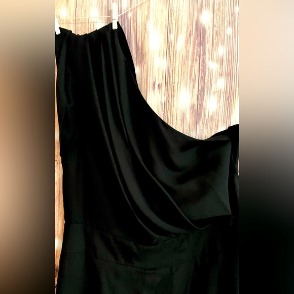 One Shoulder Mini Drape Dress - Picture 2 of 5